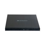 Verbatim 43890 External Slimline Writer USB 3.0 for M Disc/BluRay/DVD/CD Writer (with Power Adopter & Free 1 pc of BD-R Inside The Box)