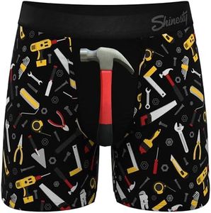 Shinesty Ball Hammock Mens Underwear with Pouch for Balls | Boxer Briefs for Men Flyless | US Medium Tools