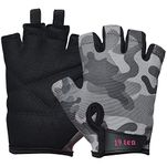 19ten Curvy from Sree Gloves for Women Wash and Dry Weightlifting Gym Fitness Workout Exercise Yoga Training Accessories Gear (Smal Fits (6-7 inch), Women Camo)