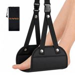 Airplane Footrest - Best Travel Essential, Airplane Travel Accessories, No Clashing Foot Hammock & Portable Plane Leg Rest, Provides Relaxation and Comfortable for Long Flight