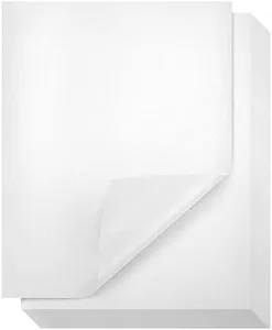 96 Sheets White Metallic Shimmer Paper for Printer, Letter Size Double Sided for Invitations, Crafts (110gsm, 8.5 x 11 In)