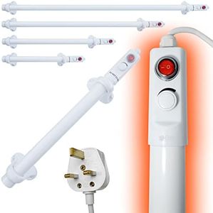 Elixir Gardens Low Energy Tube Heater Various Sizes 50-150cm | TH01 50cm Tube Heater | Garage, Greenhouse & Household Heating & Bathroom Condensation Protection
