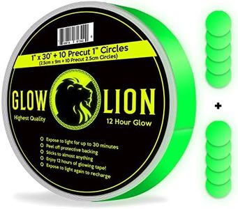 Glow Lion Glow in the Dark Tape 30 Feet by 1 Inch Wide 12 Hour Photoluminescent Waterproof Adhesive