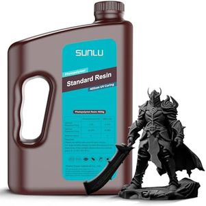 SUNLU Upgraded 4kg Standard Resin for 3D Printer, 405nm UV-Curing Resin LCD/DLP/SLA 3D Printers, High Compatibility 3D Printer Resin, 4000g Black