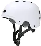 Kids Bike Helmet for Age 5-8/8-14 Years Old,Scooter/Skateboard Helmet for Adult/Youth,Bicycle and Skate Helmet (Matte White)