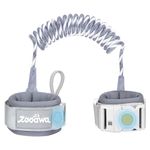 Zooawa Toddler Leash, Toddler Kids Harness Anti Lost Wrist Link with Magnetic Lock, Reflective Safety Baby Child Walking Wristband Leash for 2,3,4 Years Old Boys Girls, Gray