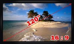 Antra PSF-120AG 120" 16:9 Fixed Projector Projection Screen Matte Grey