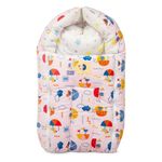 Mee Mee 3 in 1 Baby Bed, Sleeping Bag & Carry Nest, Elephant Print, Shearing Finish & Cotton Soft from Inside, Machine Washable & Portable Bassinet, 0M+, Pink|