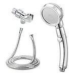 Handheld Shower Head with 59Inch Stainless Steel Hose and Adjustable Holder-360 Degree Rotating Adjustable High Pressure Water Saving Showerhead with On/Off Switch 3 Spray Modes RV Bathroom Shower Set