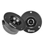 Timpano TPT-ST3 Black Slim Super Tweeter, Wired 600 Watts 4 Ohm, 105 Db, 1 In Voice Coil, 3.75 Inch Pro Car Sound System Bullet Tweeters (Pair)