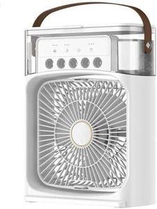 FANDAMEI Minii Cooler for Room Cooling Minii AC Portable Minii Fan Artic Cooler with 7 Colors LED Light, 1/2/3 H Timer, 3 Wind Speeds and 3 Spray Modes for Office,Home,Dorm,Travel (Multicolour)