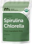 Micro Ingredients Organic Spirulina Chlorella Tablets, 720 Count | 4 Month Supply | 50/50 Algae Blend | Broken Cell Wall | Non-GMO, Filler Free