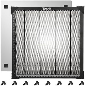 Tofelf Laser Honeycomb - Mesa de trabajo para máquina de grabado láser, protector de escritorio, 440 x 440 x 22 mm, apto para cortadoras láser y grabadoras láser