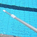 WATERTECH SYSTEMS Pool Supply Professional 16 feet's White Aluminum Telescopic Swimming Pool Pole, Adjustable 2 Piece