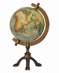 Educational Tripod World Globe For learning, Vintage Look Tripod World Globe For Decorations, Artizan 6" Desk Globe For Studying, Geographic Rotating World Globe.