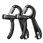 Hand Grip Strengthener, Grip Strength Trainer, 22-132 Lbs Adjustable Resistance Forearm Exerciser Workout for Rehabilitation Athletes Climbers Musicians - 2 Pack