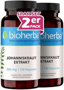 Johanniskraut Kapseln – 200 Stück mit 260 mg pflanzlicher Komplex mit Vitamin B6 von BIOHERBA PZN 17191352