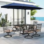 MFSTUDIO Outdoor Metal Patio Dining