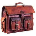 RSN 13 Inch Genuine Leather Satchel MacBook Messenger/Sling Bag (Unisex)