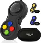 PILPOC Fidget Pad - Fidget Controller Toy for Highly Increased Focus, Reduced Stress, Anxiety, ADHD Clicker, Fidget Clicker, Controller Fidget Toy, Fidget Remote Control, Kids Toy Controller Sensory