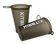 KitBrix Collapsible Reusable Race Cups, 200ml / 7oz - Set of 2 - Eco Friendly Portable Travel Cup for Outdoors, Sports Events, Marathons, Festivals, Football, Rugby, Soccer