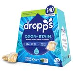 Dropps He 4-in-1 Stain Fighting Laundry Detergent Pacs, Clean Scent, 140 Count