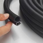 Car Door Rubber Seal Strip Trim Seal with Side Bulb for Cars, Boats, RVs, Trucks, and Home Applications, Car Weather Striping（20Ft)