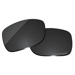 OOWLIT Replacement Sunglass Lenses for Oakley TwoFace OO9189 Black Dark Gery Polarized