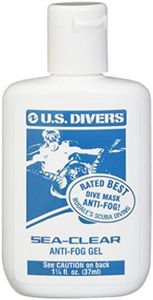 U.S. Divers Anti-Fog Gel for Swimming Goggles, Snorkel and Dive Masks - Highly Effective and Long Lasting Black 37 ML