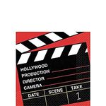 Amscan Movie Night Hollywood Themed Director's Cut Clapper Beverage Napkins (36 Piece), Multi Color, 5 x 5