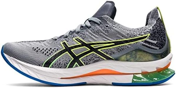 ASICS Men's Gel-Kinsei Blast Running Shoes, 10.5, Sheet Rock/Glow Yellow