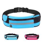 VINSH ENTERPRISE Waterproof Sports Running Waist Bag Canvas Fanny Pack Sports Jogging Travelling Portable Outdoor Phone Holder Belt Waist Pack Bag for Women Men Fitness Sport Accessories (Multicolor)