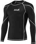 Mens Compression Shirts Base Layer Athletic Gym MMA BJJ Rash Guard No Gi Full Long Sleeve Rashguard Shirt for Men