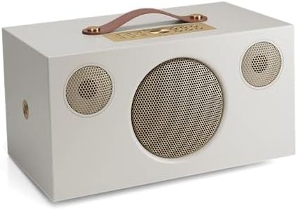 Audio Pro C10 MkII W Wireless Multiroom Speaker 80 W Class-D Amplifier, AirPlay 2, Google Cast, Bluetooth 5.0, RCA Line-In, Subwoofer Out (Classic Dune)