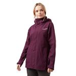 Berghaus Women's Maitland GORE-TEX IA Waterproof Jacket with 2 Zipped Hand Pockets, Women's Rain Coat, Outdoors, Trekking, Hiking and Walking Clothing (UK, Numeric, 14, Regular, Regular, Purple)