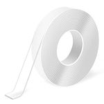 Art3d Double-Sided Adhesive Tape, Multipurpose Tape for Carpet Mats/Photos Frames/Craft Wall Mounting 1 Roll (3m*1.3cm*1mm)