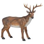 Design Toscano JQ7105 Big Rack Buck Deer Garden Decoy Animal Statue, 71 cm, Polyresin, Full Color