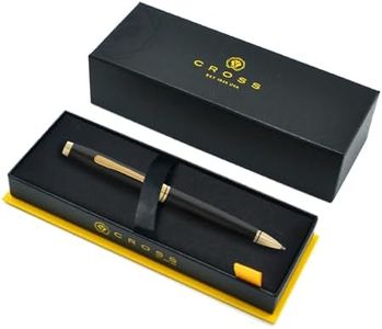 Free Engraving Luxury Pen Cross Coventry Ballpoint Laser Engraving Personlisation Customisation Unique Gift With Gift Box & Gift Bag (Black & Gold)