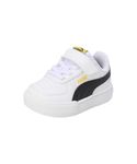 Puma Unisex-Baby Caven AC+ Inf White-Black-Pelé Yellow Sneaker - 7 UK (38930914)