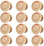 Licogel Wooden Castanet Percussion Instrument - 12PCS Hand Finger Castanets Party Favors Spanish Wood Castanets Classroom DIY Rhythm Music Musical Instrument for Kids Children Adults