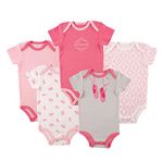 Luvable Friends Baby Girls' Bodysuit Pink pink 0-3 Months