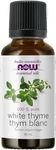 NOW Essential Oils, White Thyme Oil, Empowering Aromatherapy Scent, Steam Distilled, 100% Pure, Vegan, Child Resistant Cap, 30mL