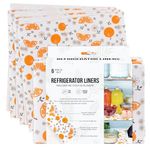 INNOLITES Refrigerator Liners, Premium Absorbent Fridge Liner, 12 x 24 Inch Non-Slip Washable Fresh-Keeping Refrigerator Shelf Liners for Glass Shelves, Cabinet, Drawer (6 Pack)