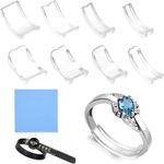 Anpro 10 Pack Ring Size Adjuster Ring Guard Ring Snuggies for Loose Rings