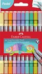 Faber-Castell Double Ended Fibre-tip Pen Set 10 x Pastel Colours