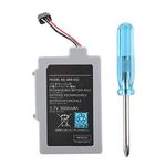 3.7V 3600mAh Battery Replacement for Wii U Gamepad, Rechargeable Battery Replacement