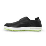 VIPERGOLF Men's Tour Pro MD Spikeless Golf Shoes - Black/White/Green (9)