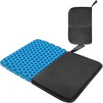 Small Foldable Seat Cushion 1 Inch Thick, Portable Gel Seat Cushion for Pressure Relief, Light Portable seat Cushion for Travel seat Cushion, Foldable for Easier Storage (1.25-Inch/3.2cm Thick)