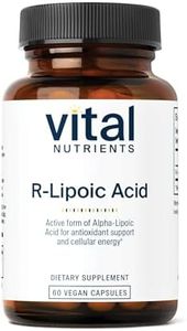 Vital Nutrients R-Lipoic Acid | Active Alpha-Lipoic Acid Antioxidant | ALA Supplement for Healthy Metabolism and Energy | Gluten, Dairy, Soy Free | Non-GMO | 60 Capsules