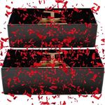 Razzle-Dazzle, Confetti Explosion Gift Box Insert, 2/Pk Red. Show Them How Much You Cherish Them With Our Exploding Surprise Confetti Add-On. Christmas, Anniversary, Valentines, Birthday, Wedding, Etc